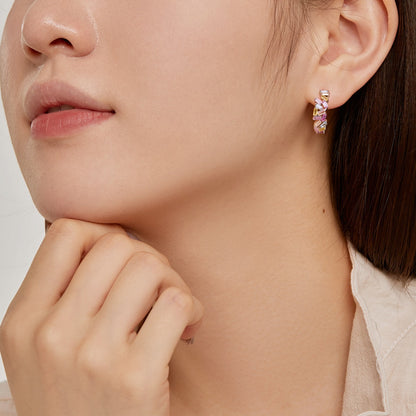 [Everoly JW]Dazzling Colorful Emerald Cut Daily Earrings