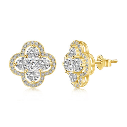 [Everoly JW]Lucky Four-Leaf Clover Exquisite Earrings