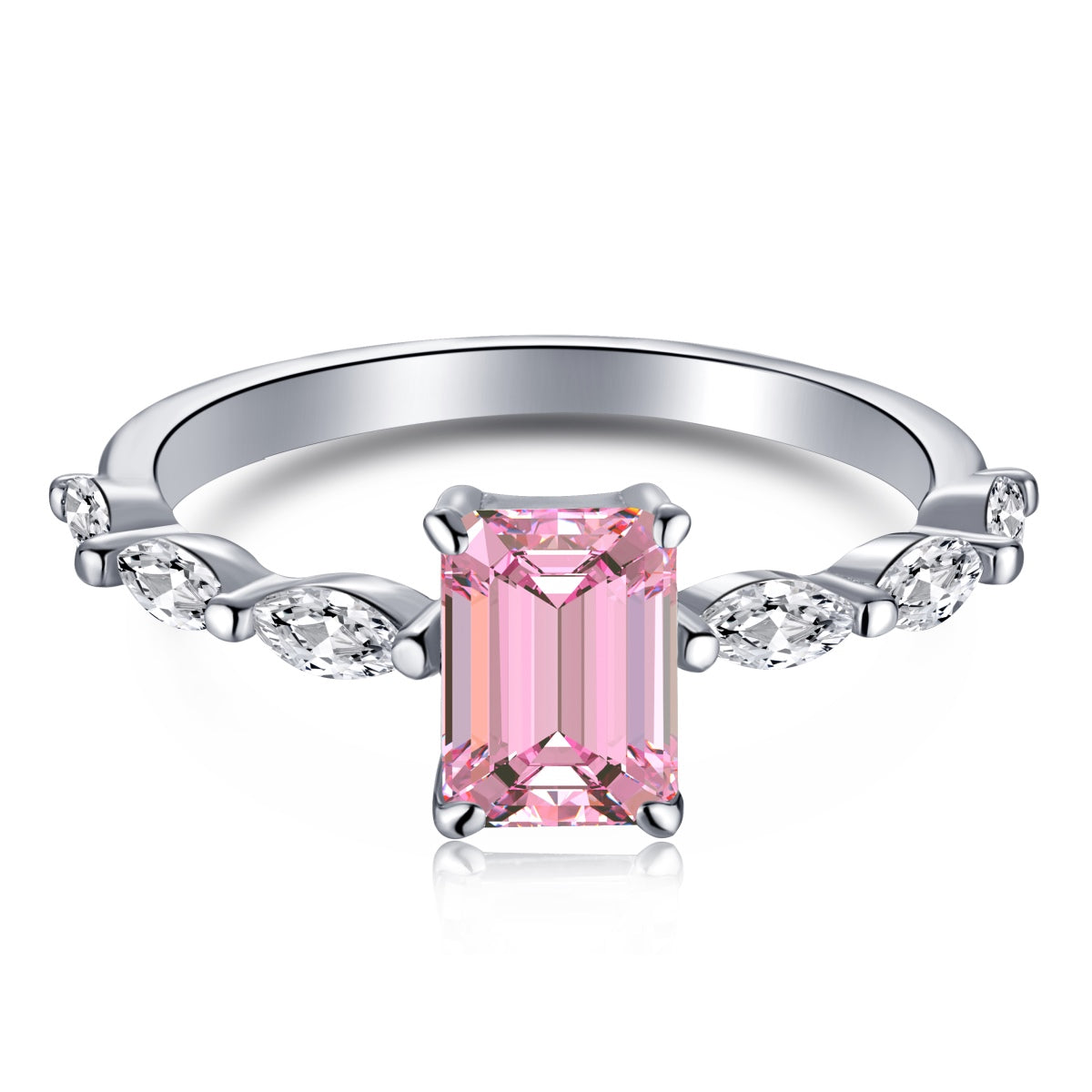 [Everoly JW]1.0 Carat Dainty Resplendent Radiant Cut Daily Ring