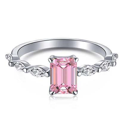 [Everoly JW]1.0 Carat Dainty Resplendent Radiant Cut Daily Ring