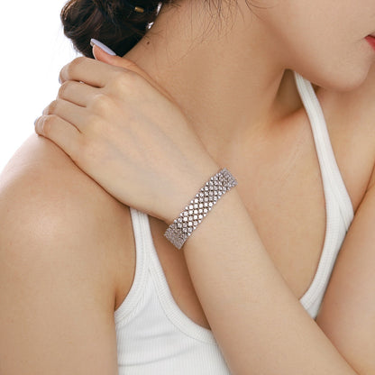 [Everoly JW]Ornate Elegant Round Cut Party Bracelet