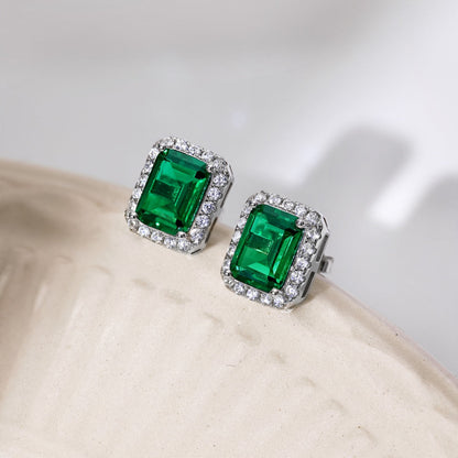 [Everoly JW]Luxurious Dainty Emerald Cut Banquet Earrings