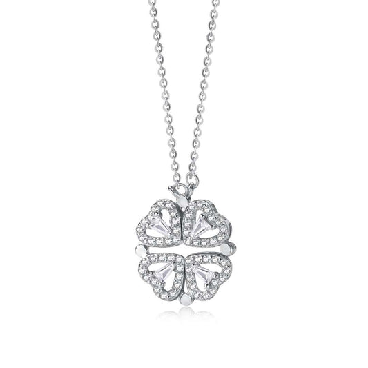 [Everoly JW]Ornate Heart Cut Flower Shape Necklace