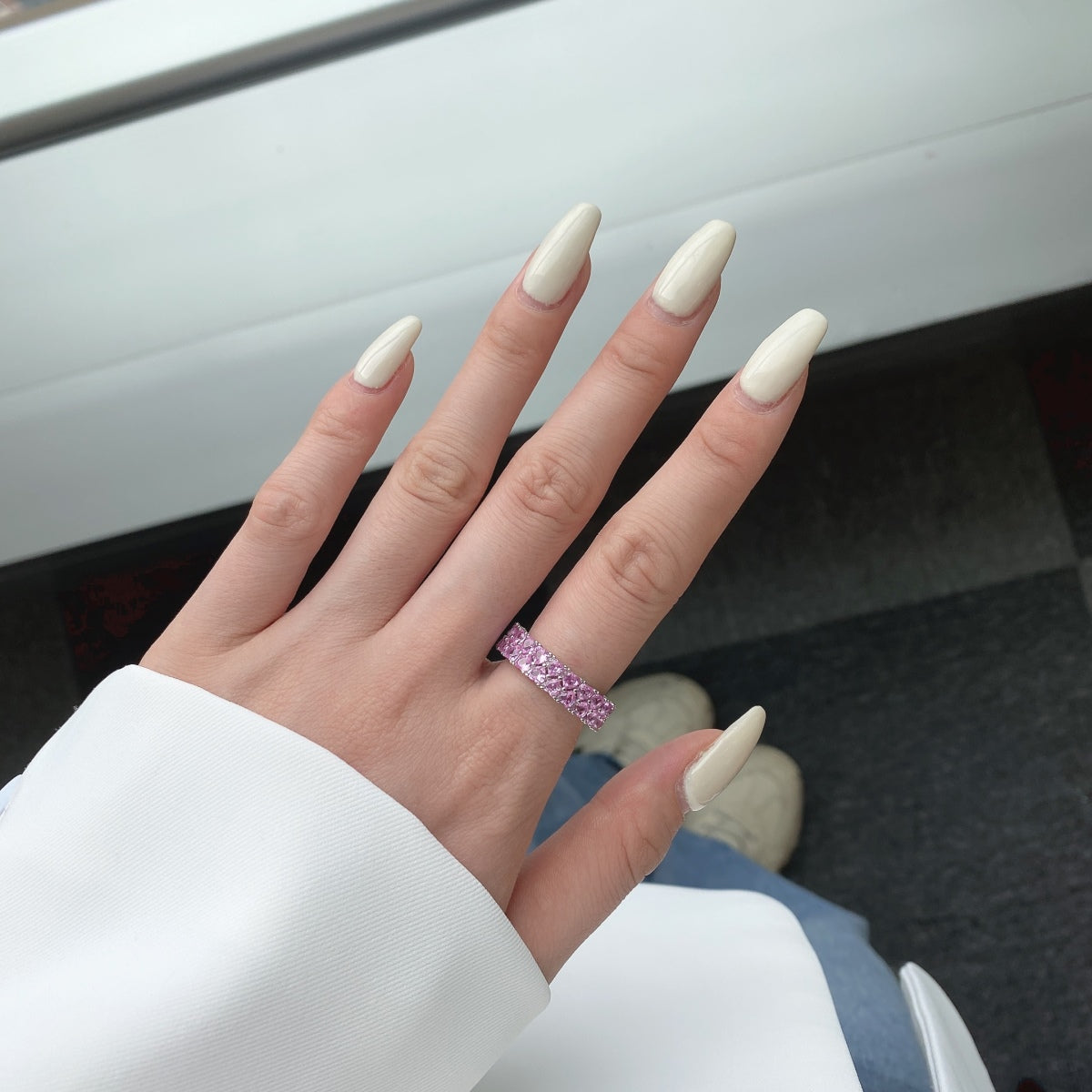 [Everoly JW]Sparkling Full Heart Ring