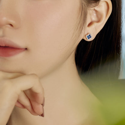 [Everoly JW]Four-Leaf Clover Flower Shaped Earrings