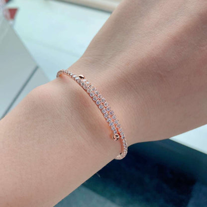 [Everoly JW]Row of Diamonds Round Fashion Bracelet