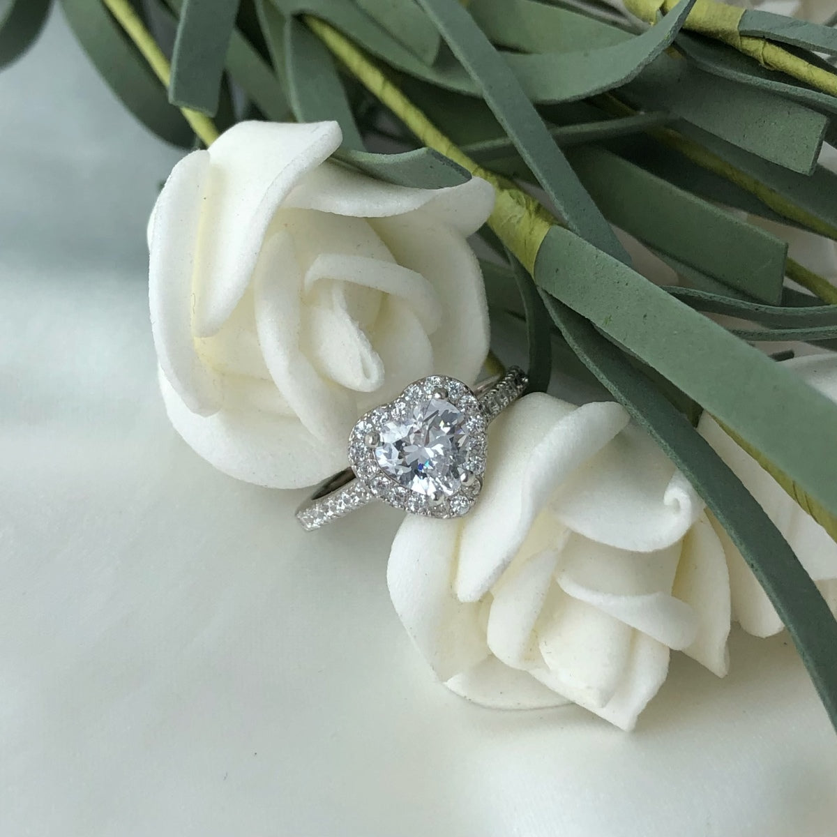[Everoly JW]Eternity Splashy Romantic Heart Shape Lover Ring