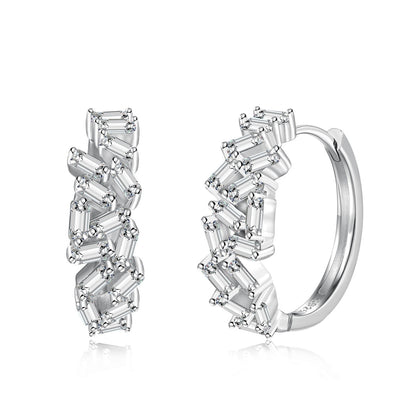 [Everoly JW]Dazzling Colorful Emerald Cut Daily Earrings
