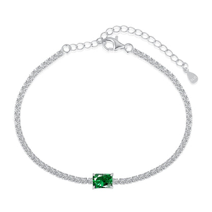 [Everoly JW]1.0 Carat Unique Emerald Cut Banquet Bracelet