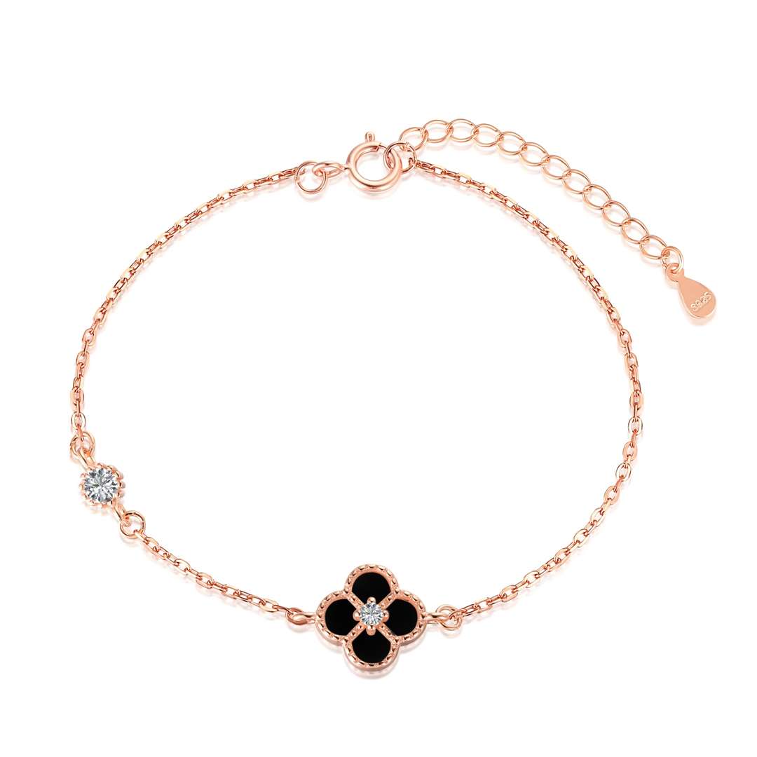 [Everoly JW]Delicate Four Leaf Clover Bracelet