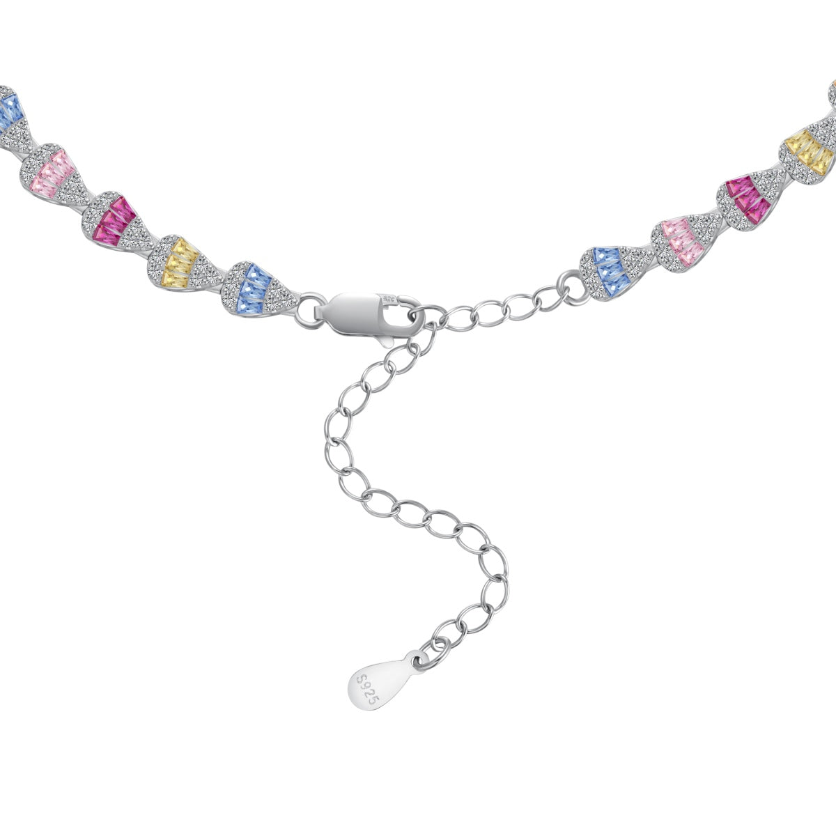[Everoly JW]Radiant Colorful Rainbow Necklace