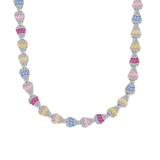 [Everoly JW]Radiant Colorful Rainbow Necklace
