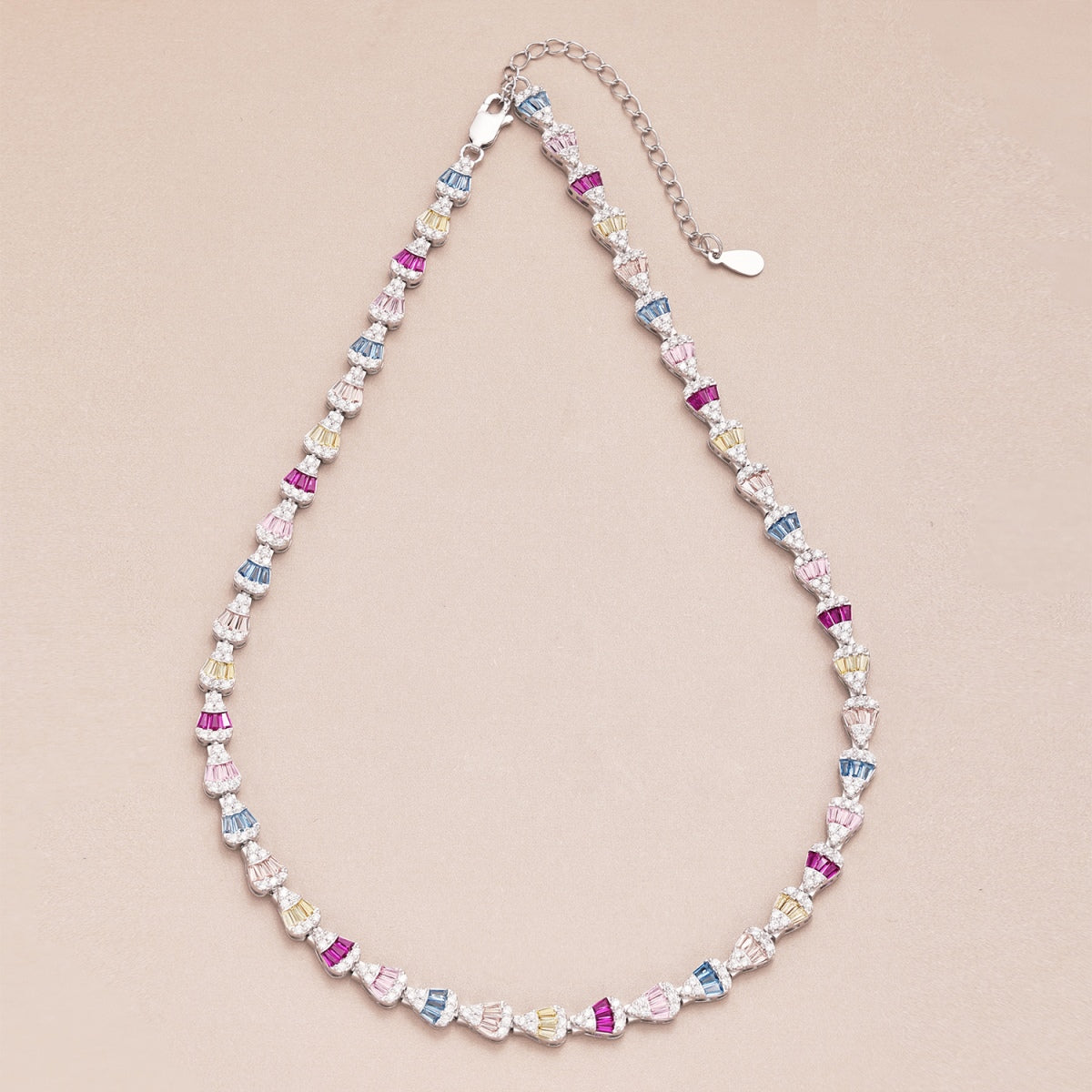 [Everoly JW]Radiant Colorful Rainbow Necklace