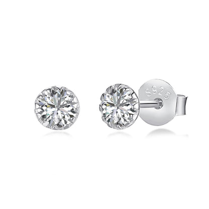 [Everoly JW]Sparkling Colorful Round Shape Earrings