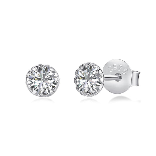 [Everoly JW]Sparkling Colorful Round Shape Earrings