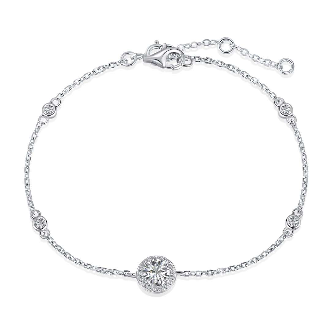 [Everoly JW]Dazzling Round Cut Shape Bracelet