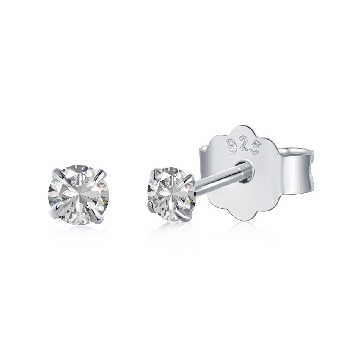 [Everoly JW]Delicate Solitaire Earrings