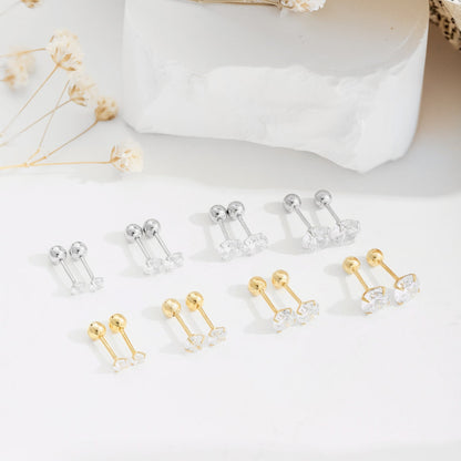 [Everoly JW]Unique U-Shaped Ear Bone Earrings