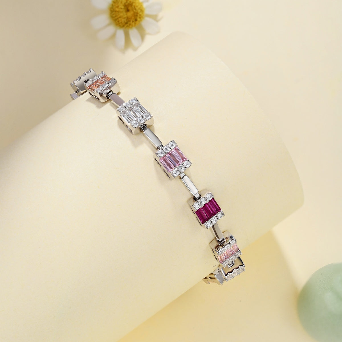 [Everoly JW]Dainty Charming Emerald Cut Daily Bracelet