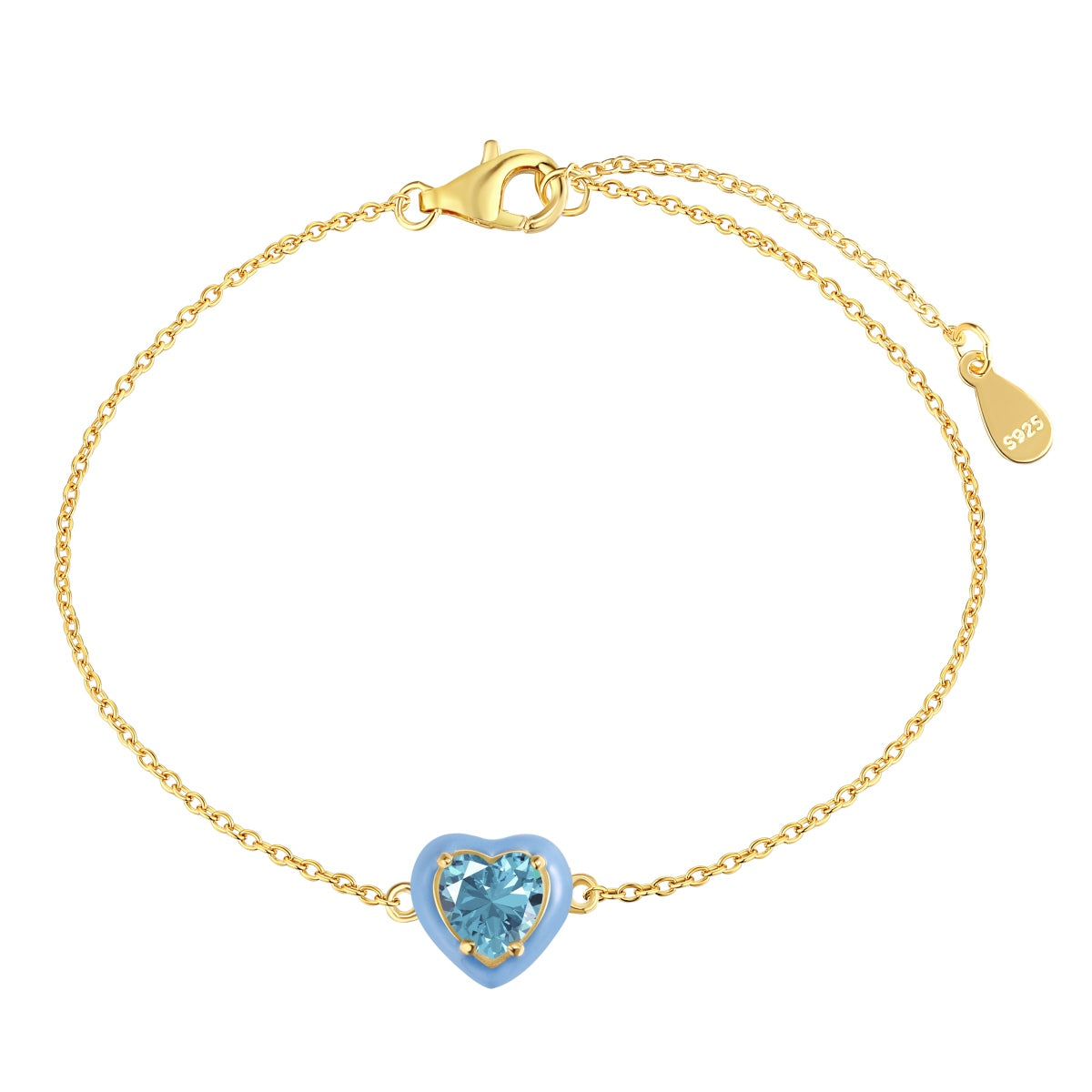 [Everoly JW]Sparkling Romantic Heart Shape Lover Bracelet