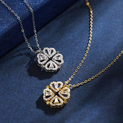 [Everoly JW]Ornate Heart Cut Flower Shape Necklace