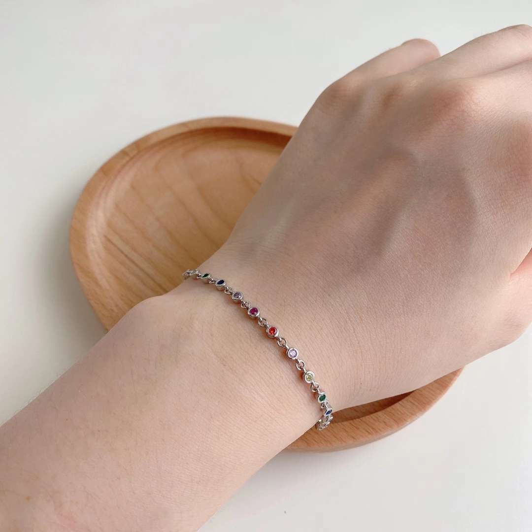 [Everoly JW]Colorful Bead Array Bracelet