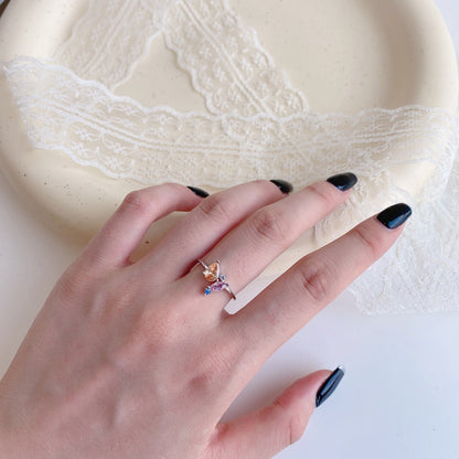 [Everoly JW]Radiant Colorful Multi Cut Daily Ring