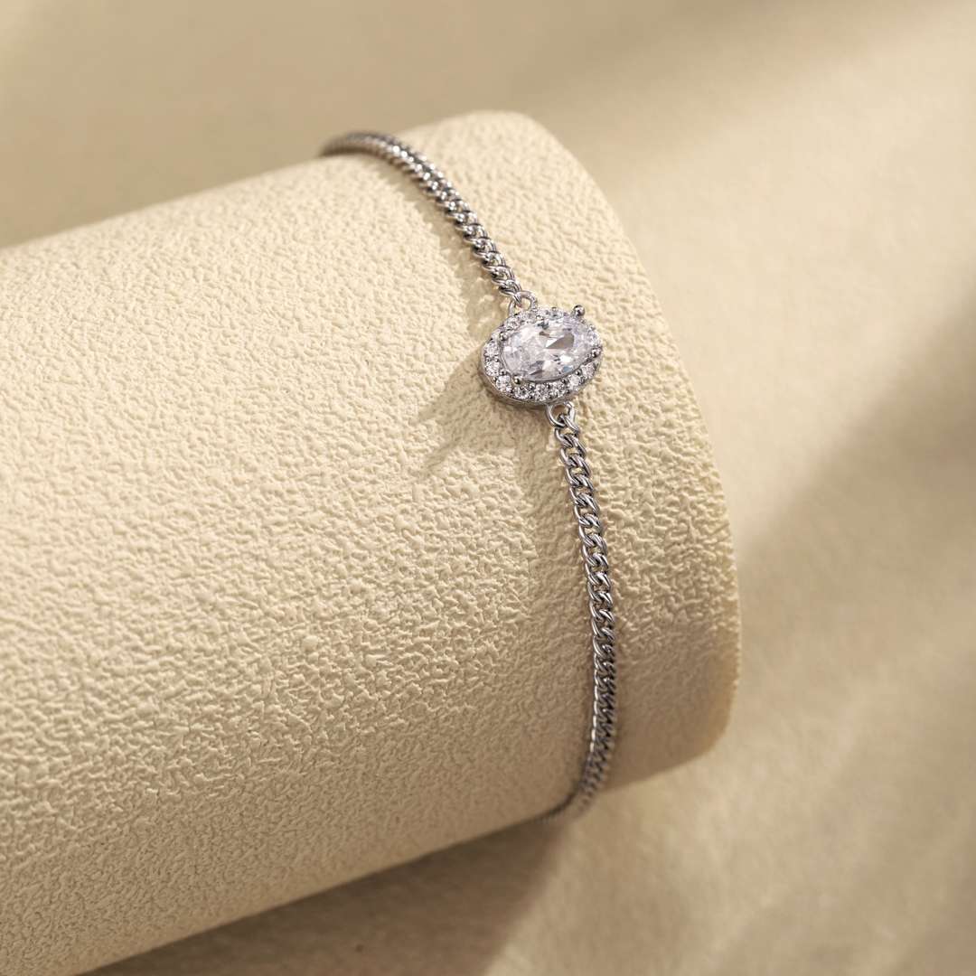 [Everoly JW]Exquisite Oval Shape Bracelet
