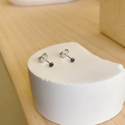 [Everoly JW]Delicate Solitaire Earrings