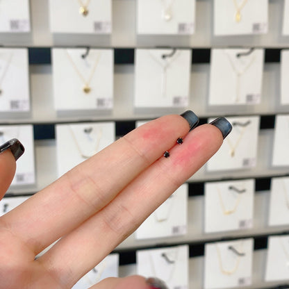 [Everoly JW]Delicate Solitaire Earrings