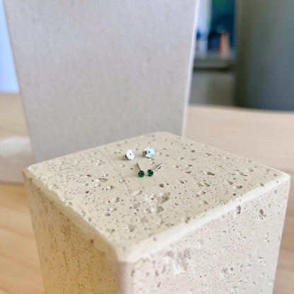 [Everoly JW]Delicate Solitaire Earrings