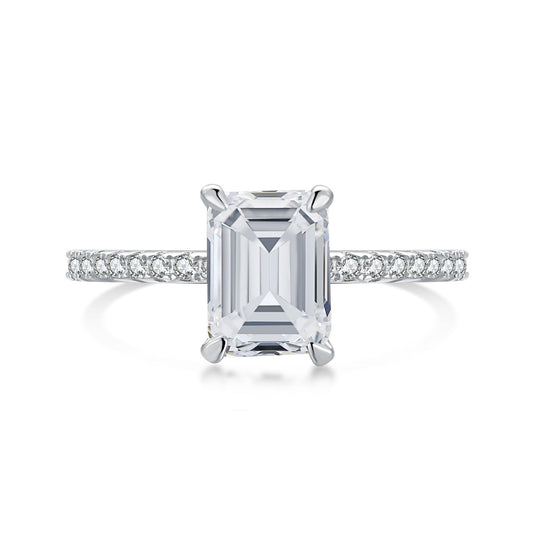 [Everoly JW]2.0 Carat Scintillating Ornate Radiant Cut Party Ring