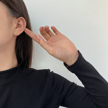 [Everoly JW]Sparkling Colorful Round Shape Earrings