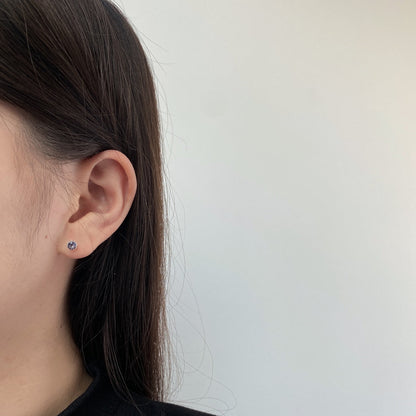 [Everoly JW]Sparkling Colorful Round Shape Earrings