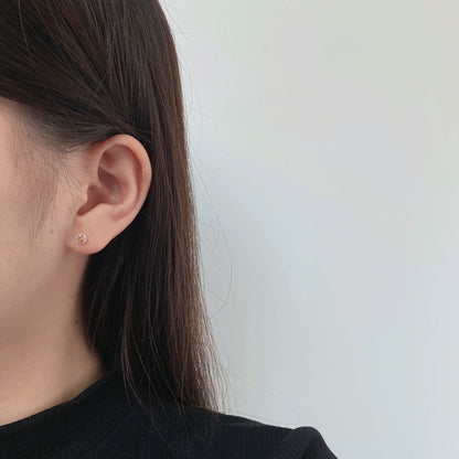 [Everoly JW]Sparkling Colorful Round Shape Earrings