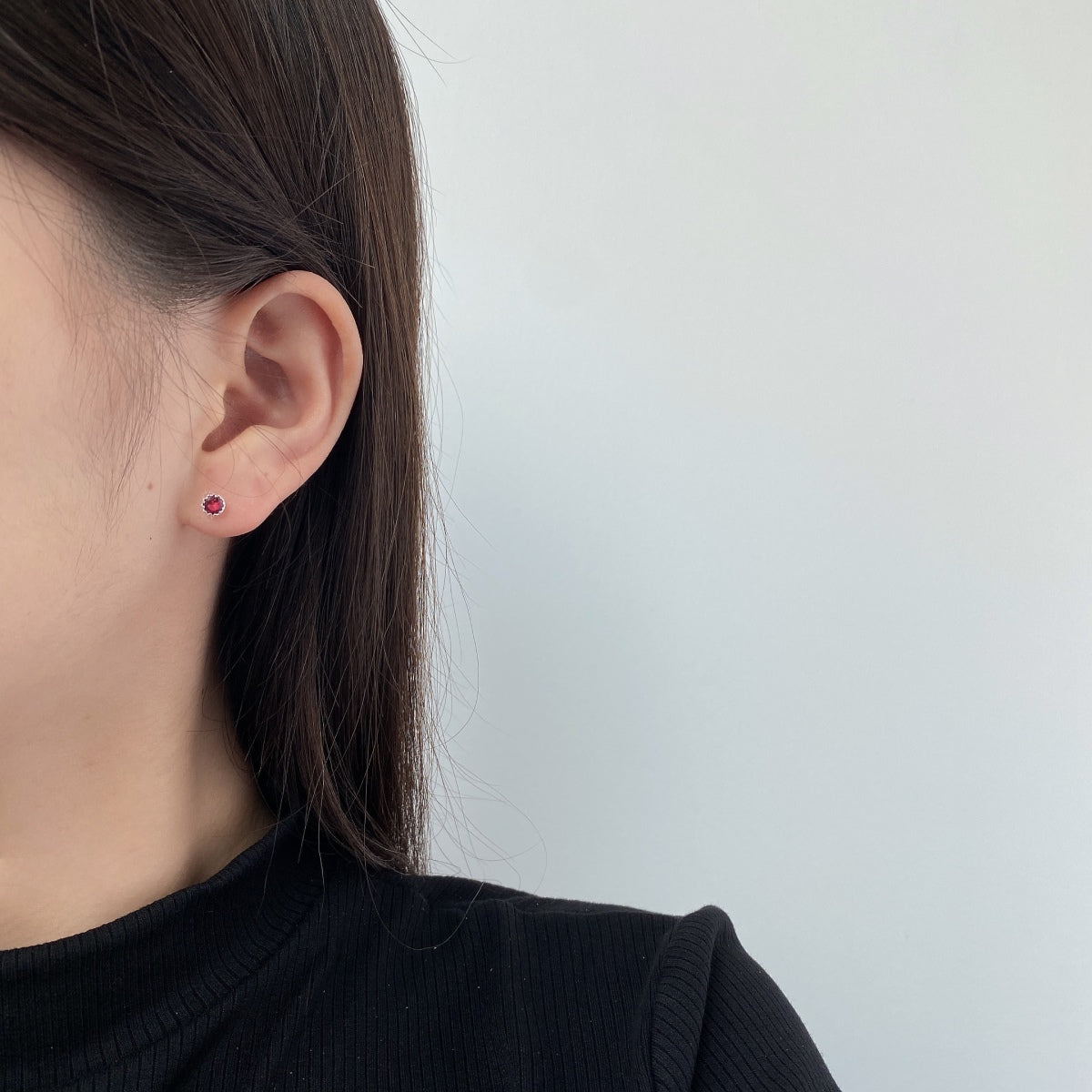 [Everoly JW]Sparkling Colorful Round Shape Earrings