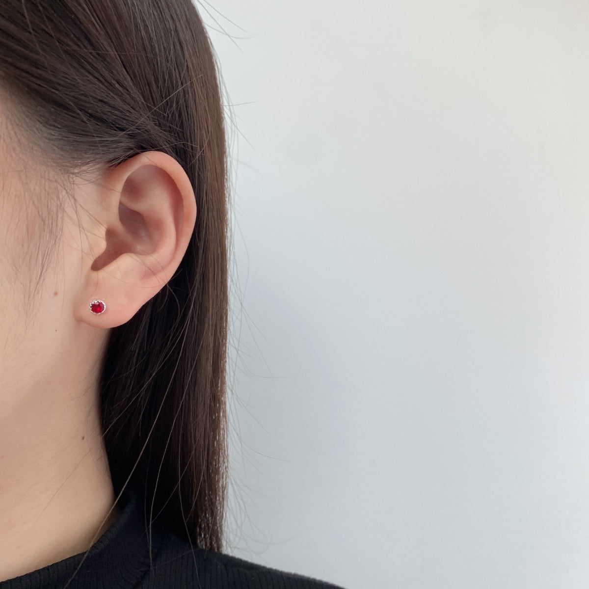 [Everoly JW]Sparkling Colorful Round Shape Earrings