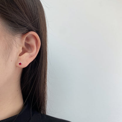 [Everoly JW]Sparkling Colorful Round Shape Earrings