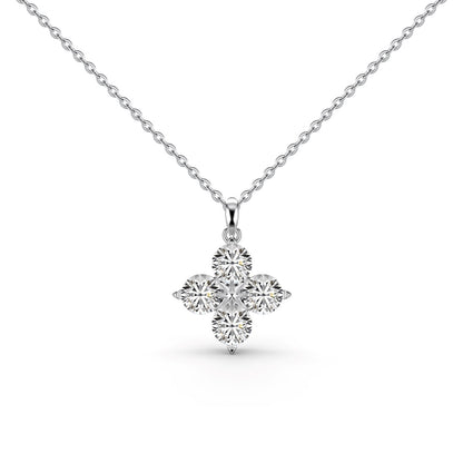 [Everoly JW]Four-Leaf Clover And Eight-Pointed Star Necklace