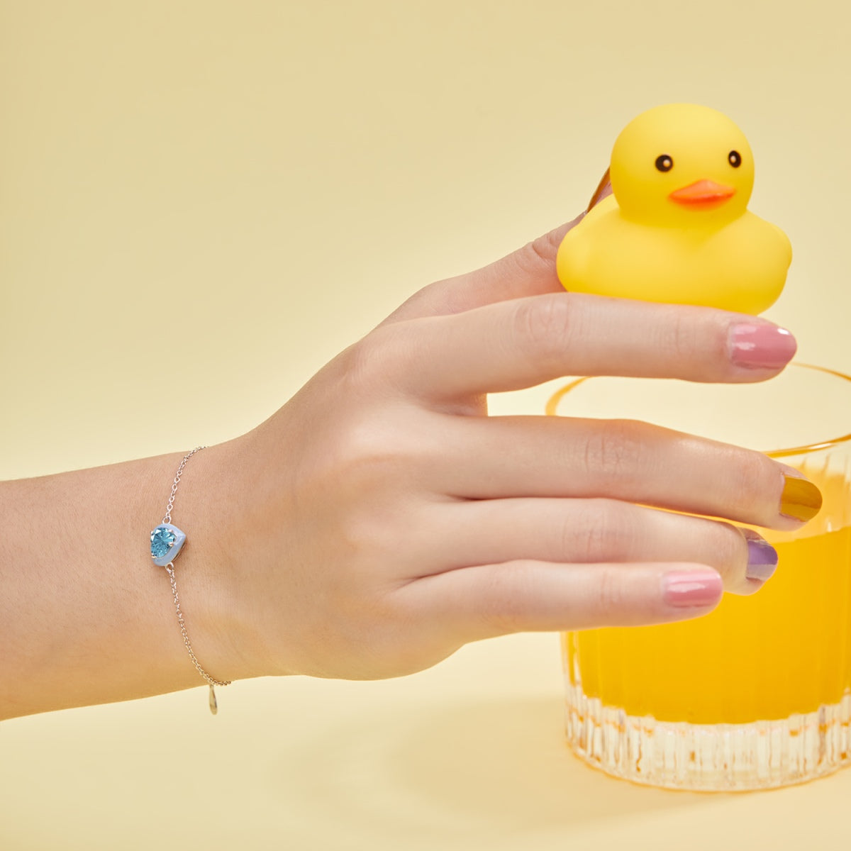 [Everoly JW]Sparkling Romantic Heart Shape Lover Bracelet