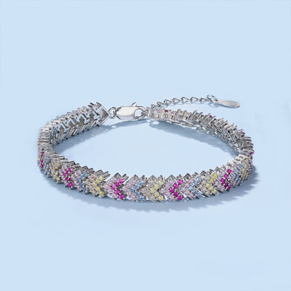 [Everoly JW]Ornate Sparkling Round Cut Party Bracelet
