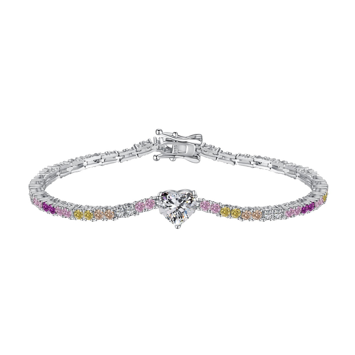 [Everoly JW]Delicate Romantic Heart Shape Lover Bracelet
