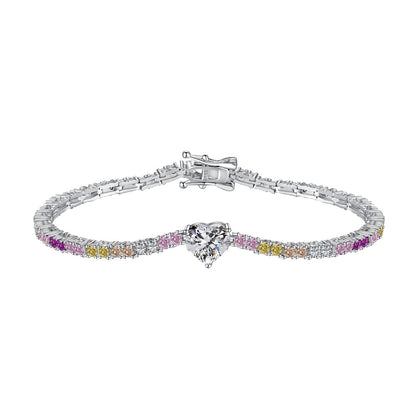 [Everoly JW]Delicate Romantic Heart Shape Lover Bracelet