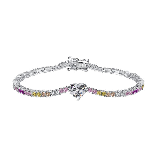 [Everoly JW]Delicate Romantic Heart Shape Lover Bracelet