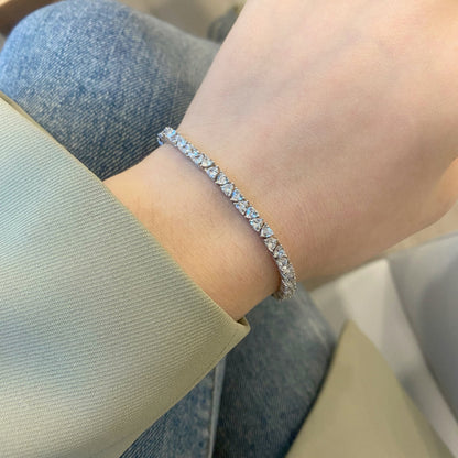 [Everoly JW]Dazzling Romantic Heart Shape Lover Bracelet