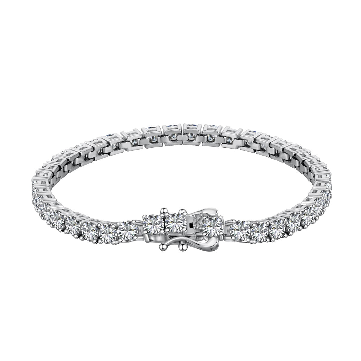[Everoly JW]Luxurious Ornate Round Cut Tennis Bracelet
