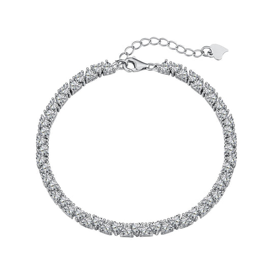 [Everoly JW]Dazzling Romantic Heart Shape Lover Bracelet