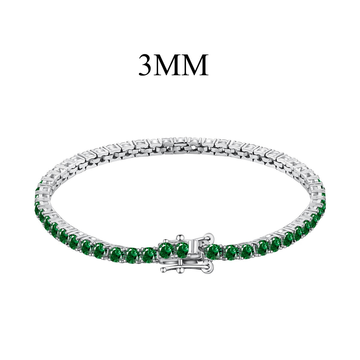 [Everoly JW]Radiant Colorful Round Cut Party Bracelet