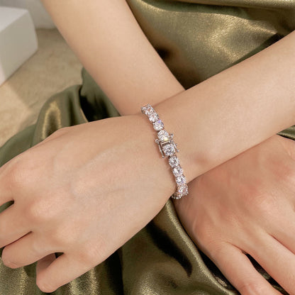 [Everoly JW]0.75 Carat Dazzling Round Cut Wedding Bracelet