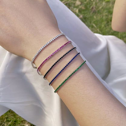 [Everoly JW]Radiant Colorful Round Cut Party Bracelet